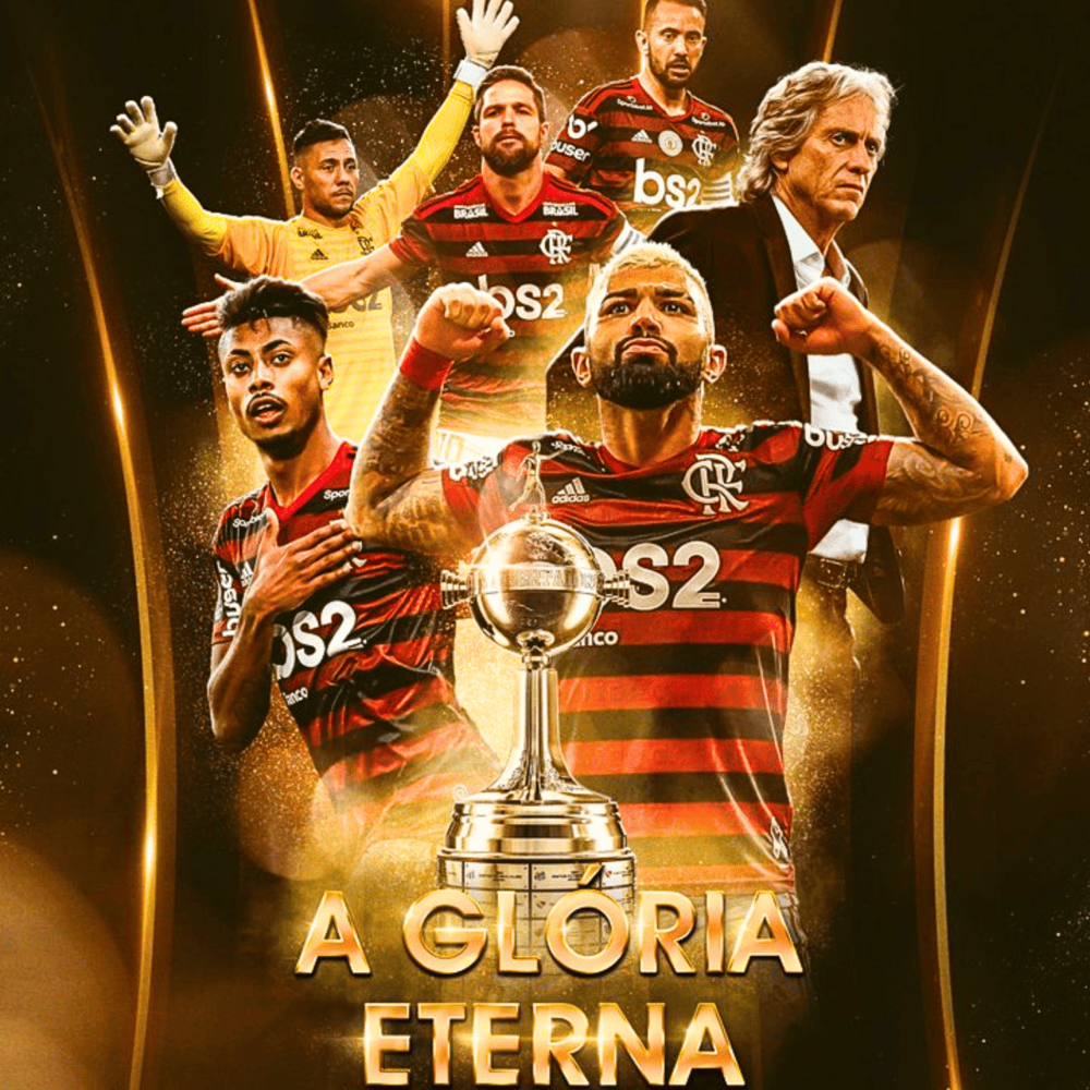 Exclusivo: Quadro de Medalhas Mengão Fla Multicampeão 2019 Libertadores e Brasileirão Moldura de Madeira 33x33cm + *BRINDE 1x Caneca* - EDIÇÃO LIMITADA