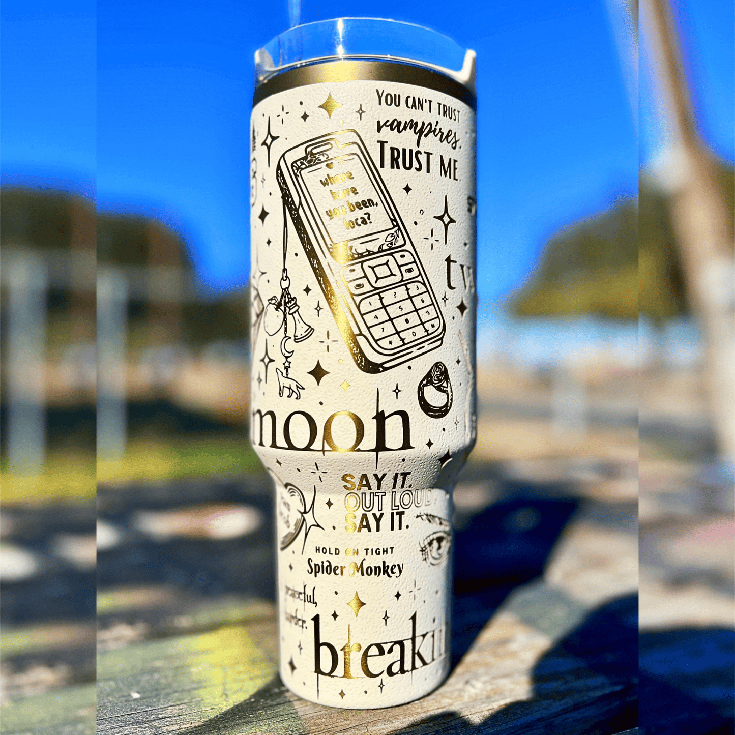 Exclusivo: Garrafa Térmica 1.2L Edição Especial Crepúsculo Twilight Customizada Gravação Laser + *BRINDE 1x Chaveiro Exclusivo* - EDIÇÃO LIMITADA