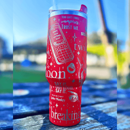 Exclusivo: Garrafa Térmica 1.2L Edição Especial Crepúsculo Twilight Customizada Gravação Laser + *BRINDE 1x Chaveiro Exclusivo* - EDIÇÃO LIMITADA