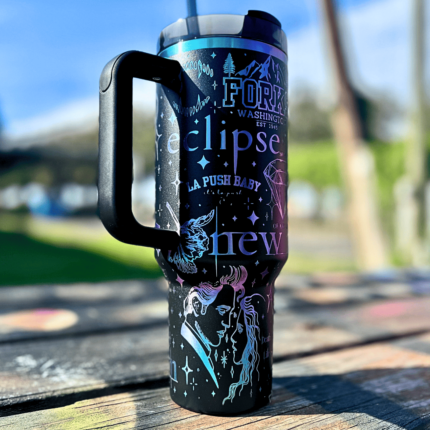 Exclusivo: Garrafa Térmica 1.2L Edição Especial Crepúsculo Twilight Customizada Gravação Laser + *BRINDE 1x Chaveiro Exclusivo* - EDIÇÃO LIMITADA