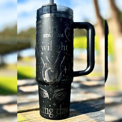 Exclusivo: Garrafa Térmica 1.2L Edição Especial Crepúsculo Twilight Customizada Gravação Laser + *BRINDE 1x Chaveiro Exclusivo* - EDIÇÃO LIMITADA