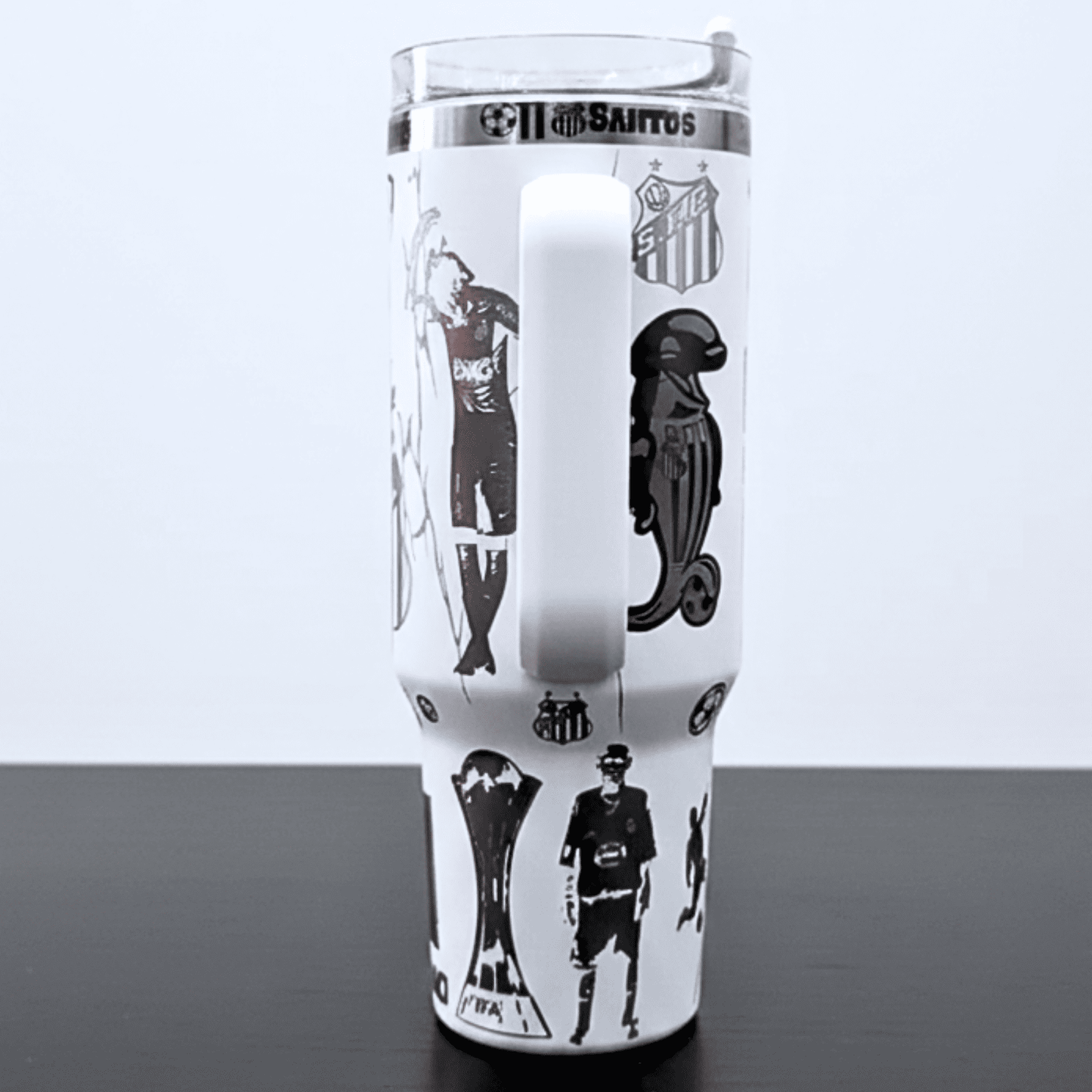 Exclusivo: Garrafa Térmica 1.2L Edição Especial Santos Customizada Gravação Laser + *BRINDE 1x Chaveiro Exclusivo* - EDIÇÃO LIMITADA