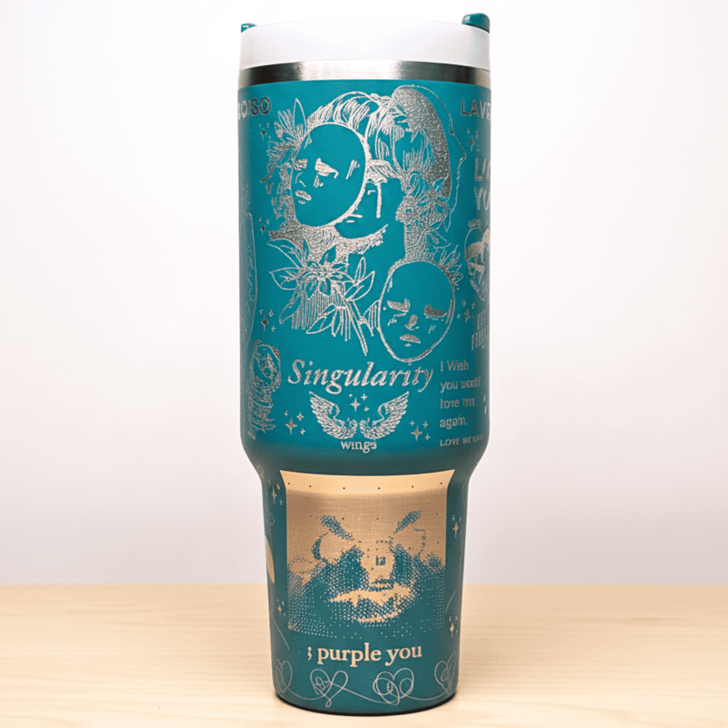 Exclusivo: Garrafa Térmica 1.2L Edição Especial BTS Customizada Gravação Laser + *BRINDE 1x Chaveiro Exclusivo* - EDIÇÃO LIMITADA