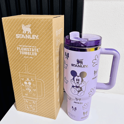 Exclusivo: Garrafa Térmica 1.2L Edição Especial Mickey Minnie Donald Customizada Gravação Laser + *BRINDE 1x Chaveiro Exclusivo* - EDIÇÃO LIMITADA