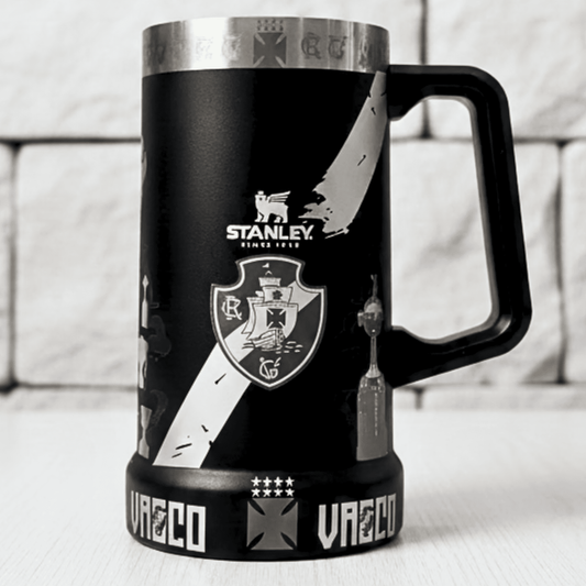 Exclusivo: Caneca Térmica 710ml Edição Especial Vasco Customizada Gravação Laser + *BRINDE 1x Chaveiro Exclusivo* - EDIÇÃO LIMITADA