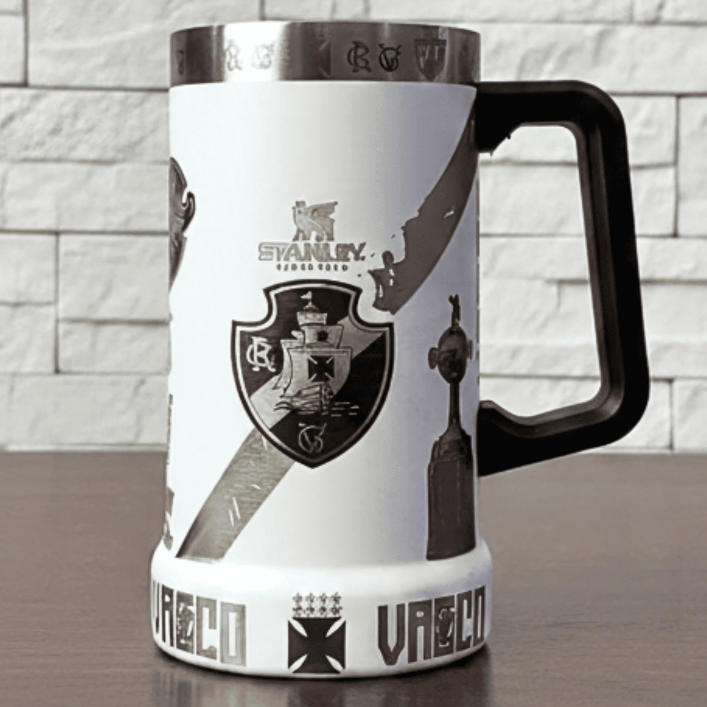 Exclusivo: Caneca Térmica 710ml Edição Especial Vasco Customizada Gravação Laser + *BRINDE 1x Chaveiro Exclusivo* - EDIÇÃO LIMITADA