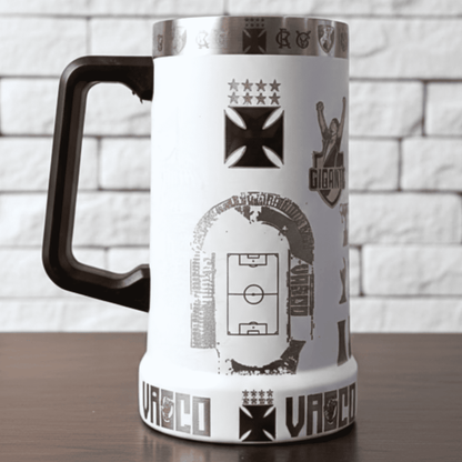 Exclusivo: Caneca Térmica 710ml Edição Especial Vasco Customizada Gravação Laser + *BRINDE 1x Chaveiro Exclusivo* - EDIÇÃO LIMITADA
