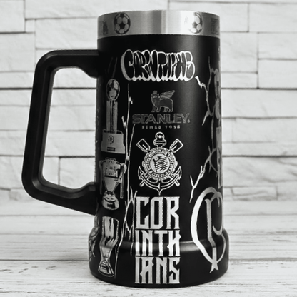 Exclusivo: Caneca Térmica 710ml Edição Especial Timão Customizada Gravação Laser + *BRINDE 1x Chaveiro Exclusivo* - EDIÇÃO LIMITADA