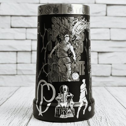 Exclusivo: Caneca Térmica 710ml Edição Especial Timão Customizada Gravação Laser + *BRINDE 1x Chaveiro Exclusivo* - EDIÇÃO LIMITADA