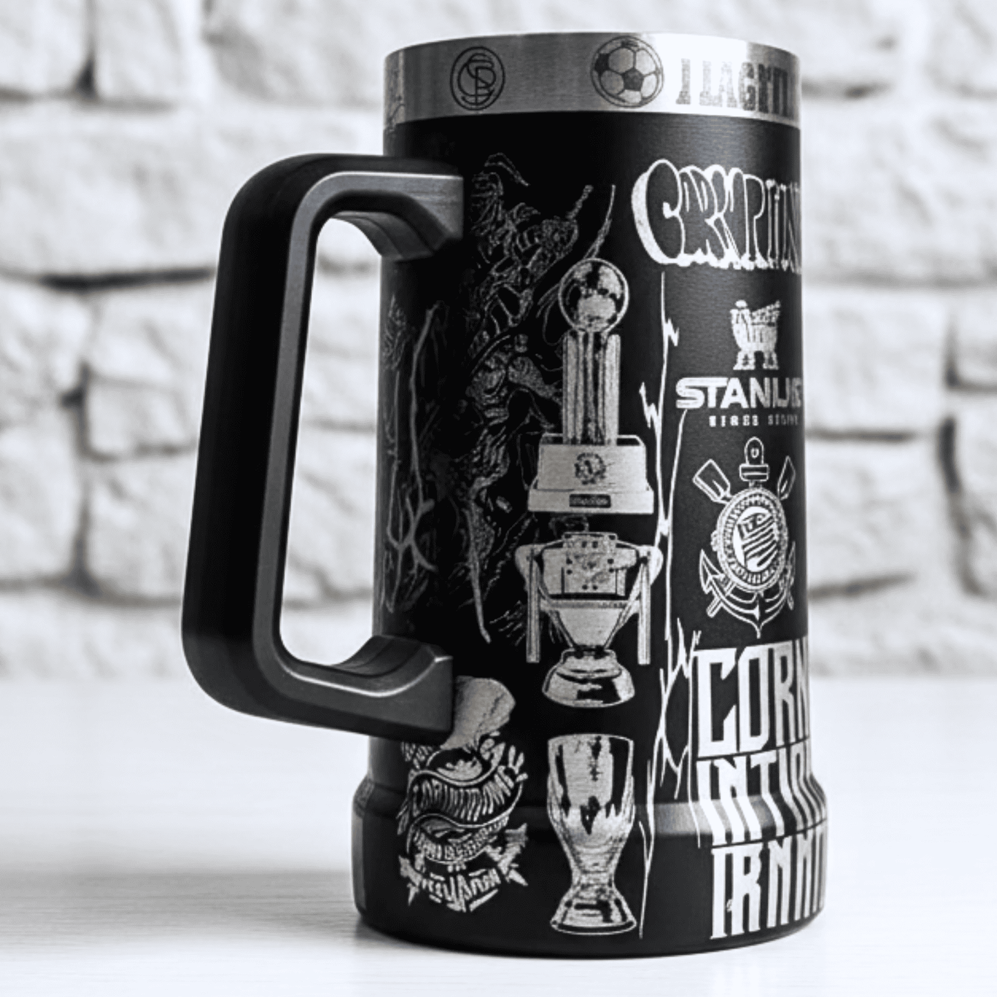 Exclusivo: Caneca Térmica 710ml Edição Especial Timão Customizada Gravação Laser + *BRINDE 1x Chaveiro Exclusivo* - EDIÇÃO LIMITADA