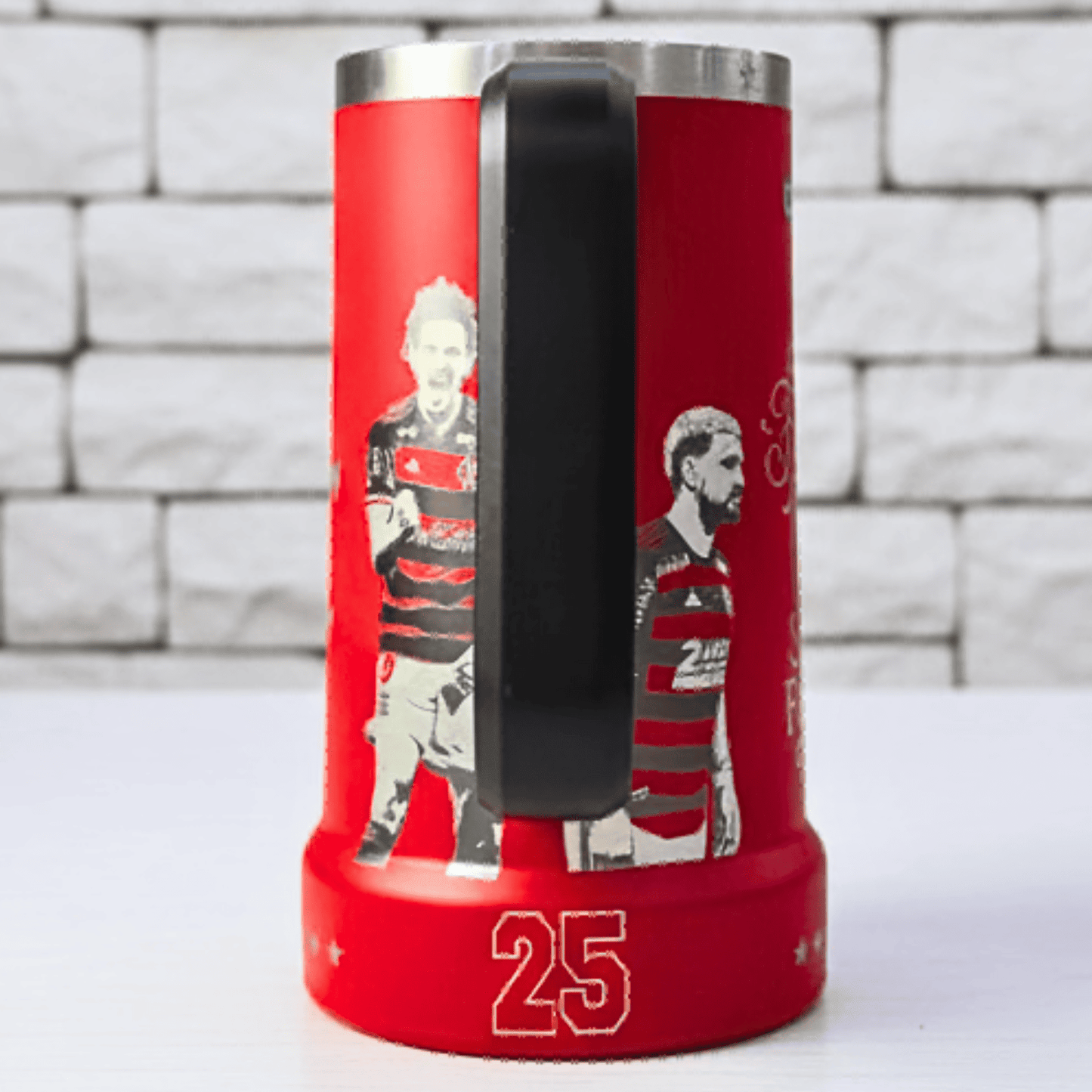 Exclusivo: Caneca Térmica 710ml Edição Especial Mengão Tetra Libertadores Customizada Gravação Laser + *BRINDE 1x Chaveiro Exclusivo* - EDIÇÃO LIMITADA