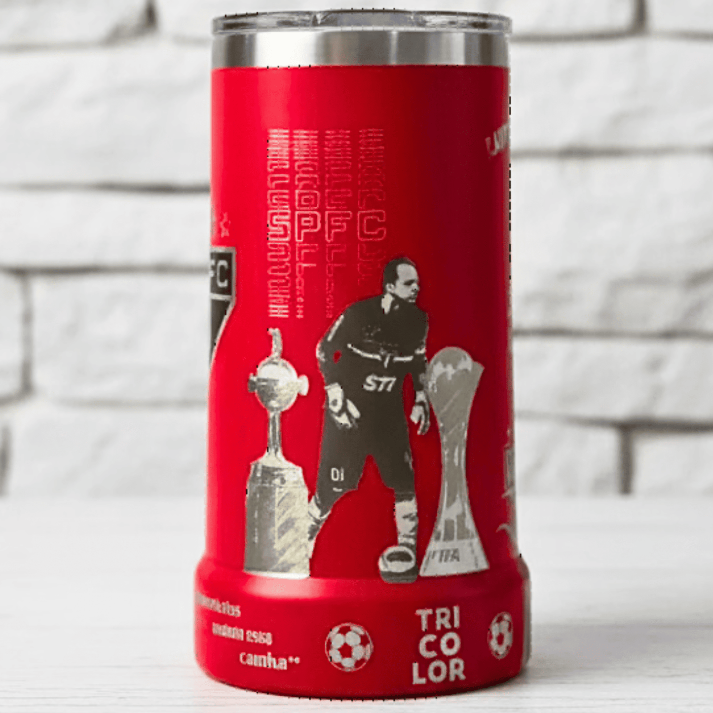 Exclusivo: Caneca Térmica 710ml Edição Especial São Paulo Tri Mundial Customizada Gravação Laser + *BRINDE 1x Chaveiro Exclusivo* - EDIÇÃO LIMITADA