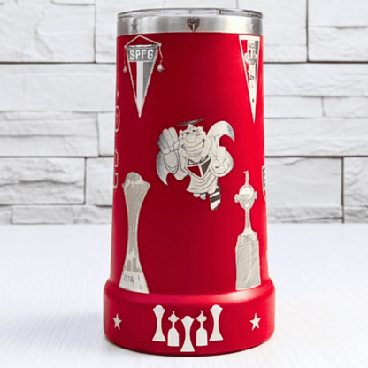 Exclusivo: Caneca Térmica 710ml Edição Especial São Paulo Tri Mundial Customizada Gravação Laser + *BRINDE 1x Chaveiro Exclusivo* - EDIÇÃO LIMITADA