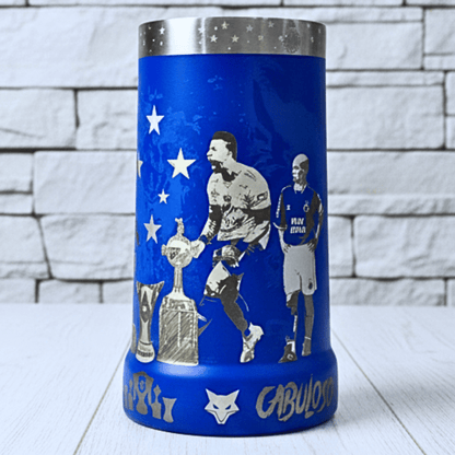 Exclusivo: Caneca Térmica 710ml Edição Especial Cruzeiro Customizada Gravação Laser + *BRINDE 1x Chaveiro Exclusivo* - EDIÇÃO LIMITADA
