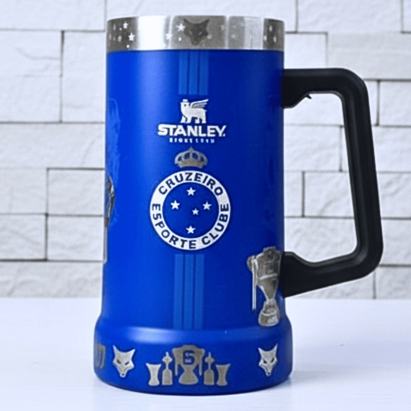 Exclusivo: Caneca Térmica 710ml Edição Especial Cruzeiro Customizada Gravação Laser + *BRINDE 1x Chaveiro Exclusivo* - EDIÇÃO LIMITADA