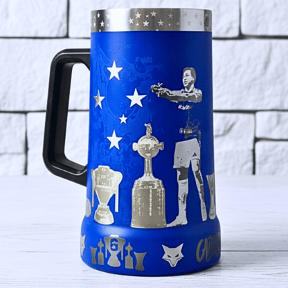 Exclusivo: Caneca Térmica 710ml Edição Especial Cruzeiro Customizada Gravação Laser + *BRINDE 1x Chaveiro Exclusivo* - EDIÇÃO LIMITADA