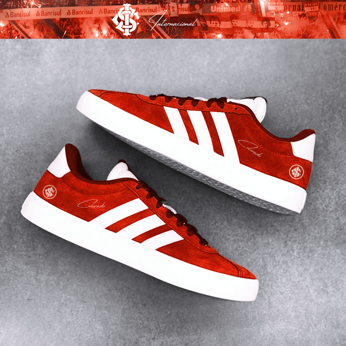 Exclusivo: Tênis Grand Court e VL Court 3.0 Signature Customizado do Inter Colorado + *BRINDE 1x Caneca Oficial* - EDIÇÃO LIMITADA
