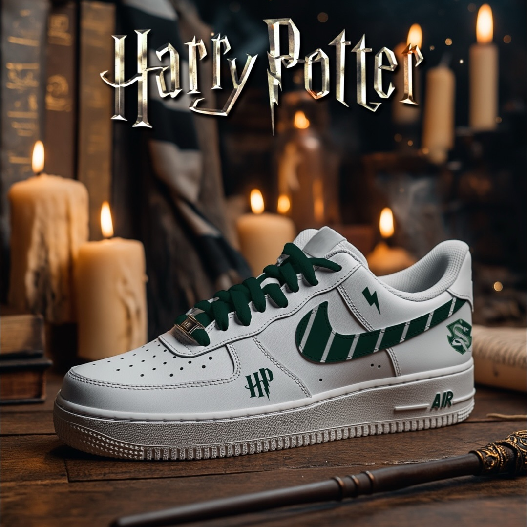 Exclusivo: Tênis NK Air Force e Dunk Low White Customizados de HP + *BRINDE 1x Caneca Oficial* - EDIÇÃO LIMITADA