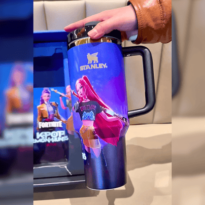 Exclusivo: Garrafa Térmica 1.2L Edição Especial Guerreiras do K-Pop Caixa Customizada + *BRINDE 1x Chaveiro Exclusivo* - EDIÇÃO LIMITADA