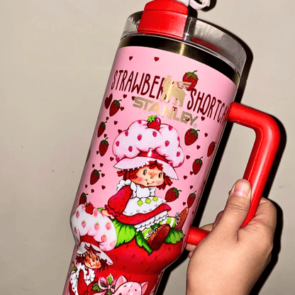 Exclusivo: Garrafa Térmica 1.2L Edição Especial Moranguinho Caixa Customizada + *BRINDE 1x Chaveiro Exclusivo* - EDIÇÃO LIMITADA