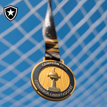 Exclusivo: Quadro de Medalhas Botafogo Multicampeão 2024 Brasileirão e Libertadores Moldura de Madeira 33x33cm + *BRINDE 1x Caneca* - EDIÇÃO LIMITADA