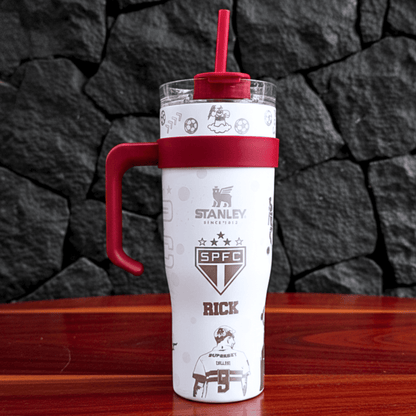 Exclusivo: Garrafa Térmica 1.2L Edição Especial São Paulo Customizada Gravação Laser + *BRINDE 1x Chaveiro Exclusivo* - EDIÇÃO LIMITADA