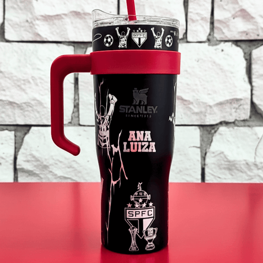 Exclusivo: Garrafa Térmica 1.2L Edição Especial São Paulo Customizada Gravação Laser + *BRINDE 1x Chaveiro Exclusivo* - EDIÇÃO LIMITADA