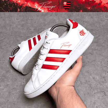 Exclusivo: Tênis Grand Court e VL Court 3.0 Signature Customizado do Mengão CRF + *BRINDE 1x Caneca Oficial* - EDIÇÃO LIMITADA