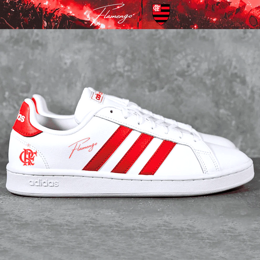 Exclusivo: Tênis Grand Court e VL Court 3.0 Signature Customizado do Mengão CRF + *BRINDE 1x Caneca Oficial* - EDIÇÃO LIMITADA