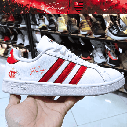 Exclusivo: Tênis Grand Court e VL Court 3.0 Signature Customizado do Mengão CRF + *BRINDE 1x Caneca Oficial* - EDIÇÃO LIMITADA