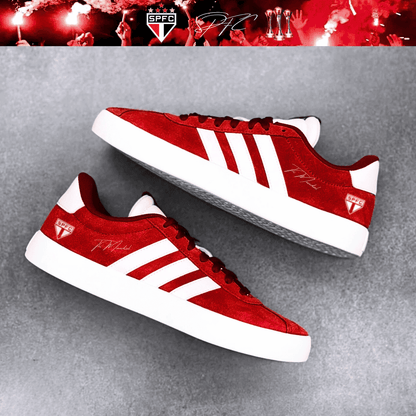 Exclusivo: Tênis Grand Court e VL Court 3.0 Signature Customizado SPFC Tri Mundial + *BRINDE 1x Caneca Oficial* - EDIÇÃO LIMITADA