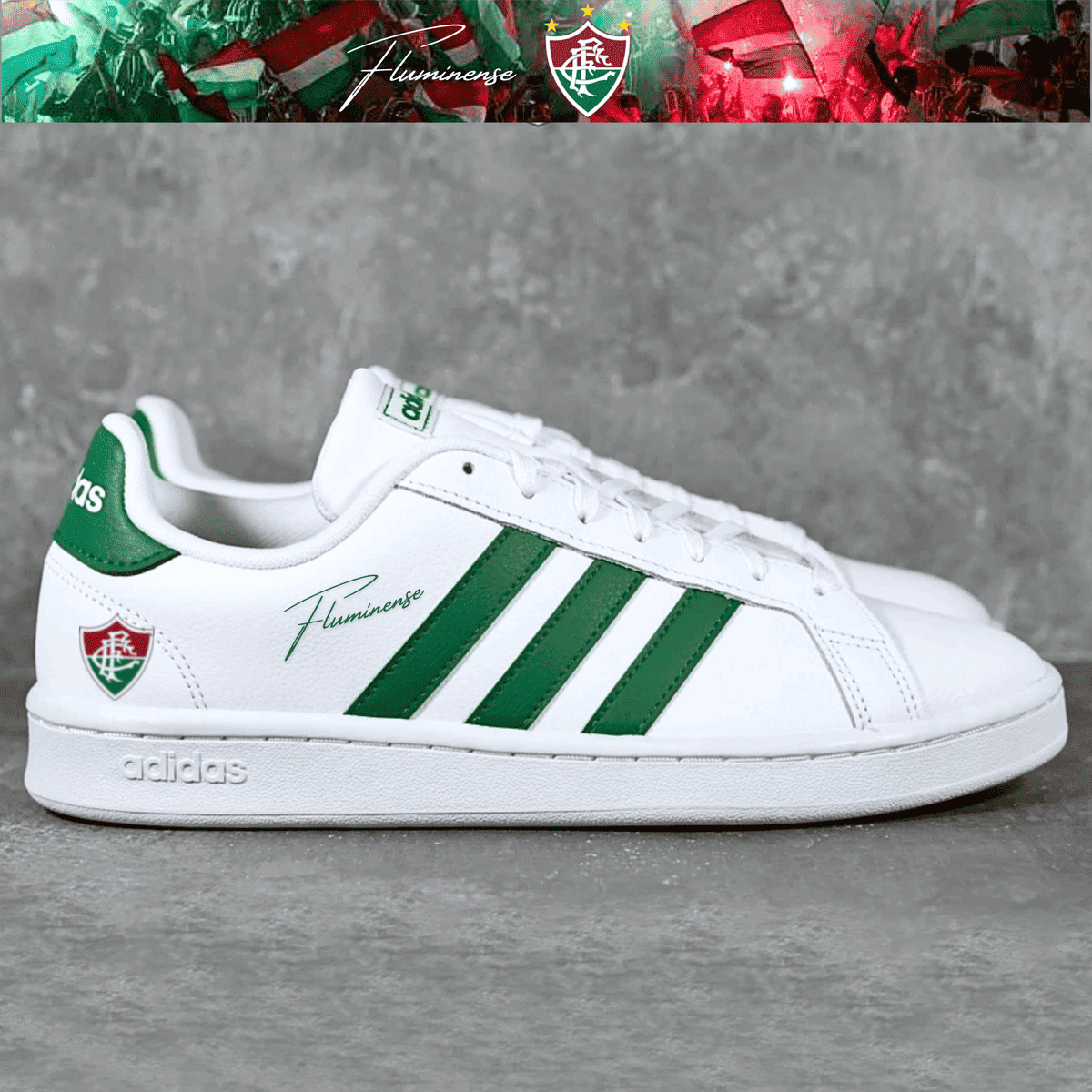 Exclusivo: Tênis Grand Court e VL Court 3.0 Signature Customizado do Fluzão + *BRINDE 1x Caneca Oficial* - EDIÇÃO LIMITADA