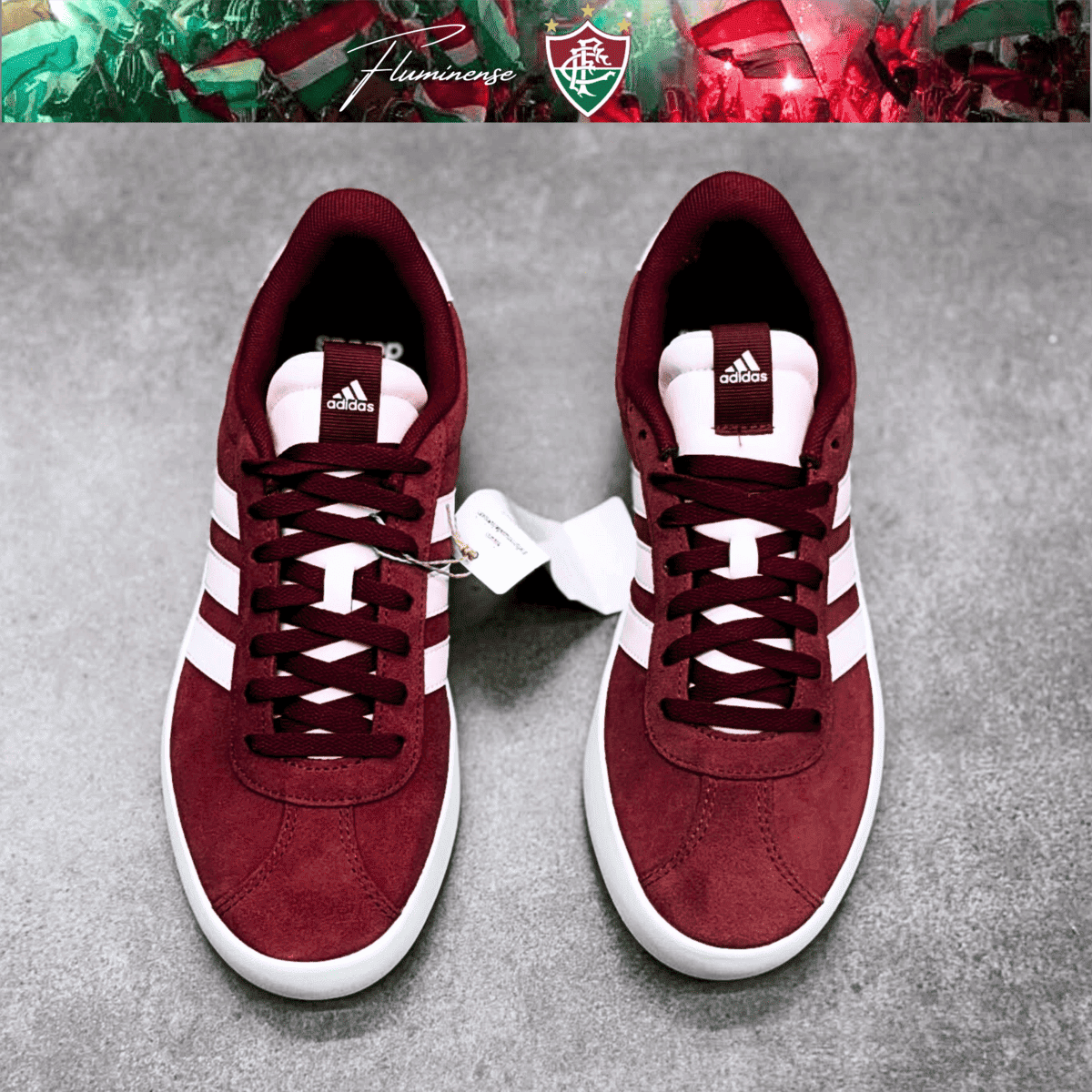 Exclusivo: Tênis Grand Court e VL Court 3.0 Signature Customizado do Fluzão + *BRINDE 1x Caneca Oficial* - EDIÇÃO LIMITADA