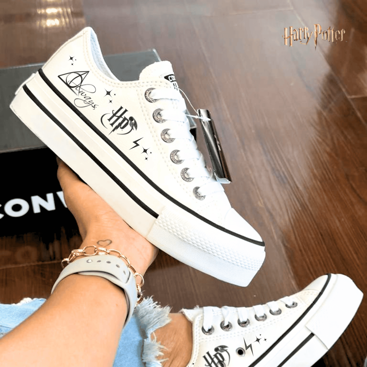 Exclusivo: Tênis All Star Customizados Bordados de HP + *BRINDE 1x Caneca Oficial* - EDIÇÃO LIMITADA