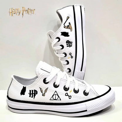 Exclusivo: Tênis All Star Customizados Bordados de HP + *BRINDE 1x Caneca Oficial* - EDIÇÃO LIMITADA