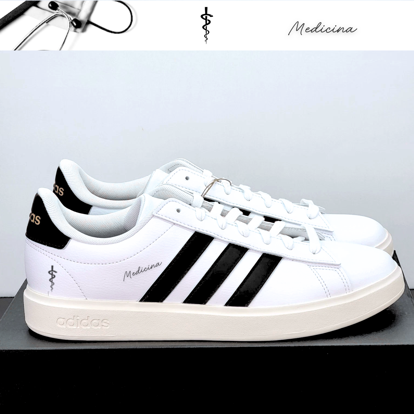 Exclusivo: Tênis Grand Court e VL Court 3.0 Signature Customizado de Medicina + *BRINDE 1x Caneca* - EDIÇÃO LIMITADA