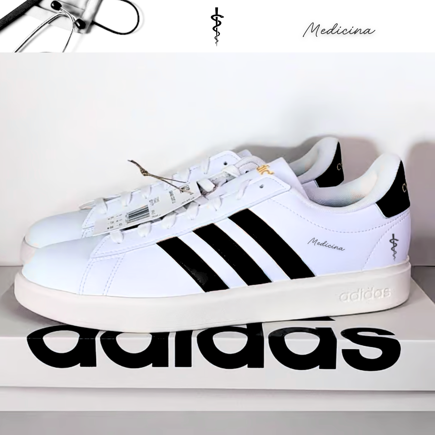 Exclusivo: Tênis Grand Court e VL Court 3.0 Signature Customizado de Medicina + *BRINDE 1x Caneca* - EDIÇÃO LIMITADA