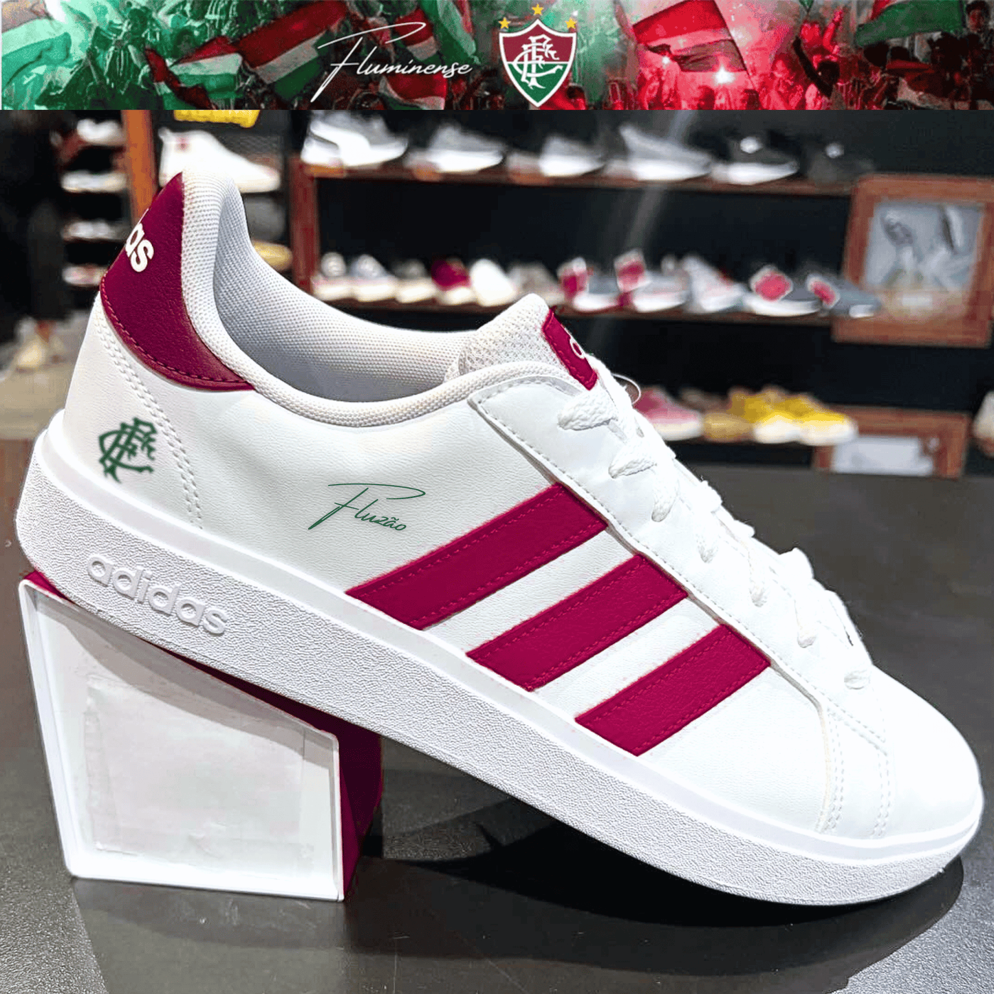 Exclusivo: Tênis Grand Court e VL Court 3.0 Signature Nova Versão Customizada do Fluzão + *BRINDE 1x Caneca* - EDIÇÃO LIMITADA