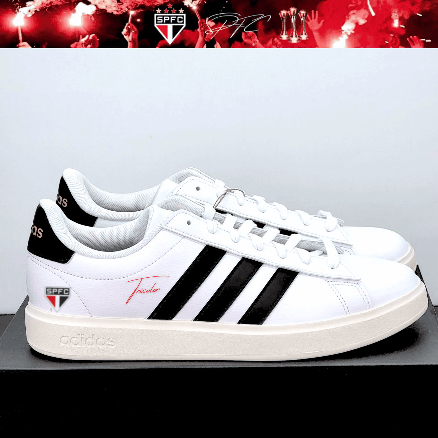 Exclusivo: Tênis Grand Court e VL Court 3.0 Signature Nova Versão Customizada do São Paulo + *BRINDE 1x Caneca* - EDIÇÃO LIMITADA