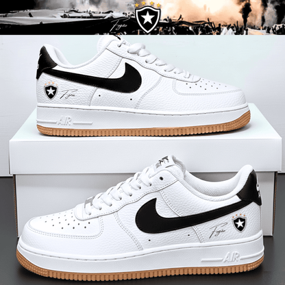 Exclusivo: Tênis Air Force White Black Obsidian Signature Customizado do Glorioso + *BRINDE 1x Caneca Oficial* - EDIÇÃO LIMITADA