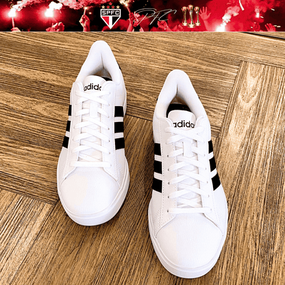 Exclusivo: Tênis Grand Court e VL Court 3.0 Signature Customizado SPFC Tri Mundial + *BRINDE 1x Caneca Oficial* - EDIÇÃO LIMITADA
