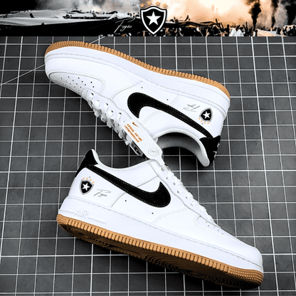 Exclusivo: Tênis Air Force White Black Obsidian Signature Customizado do Glorioso + *BRINDE 1x Caneca Oficial* - EDIÇÃO LIMITADA