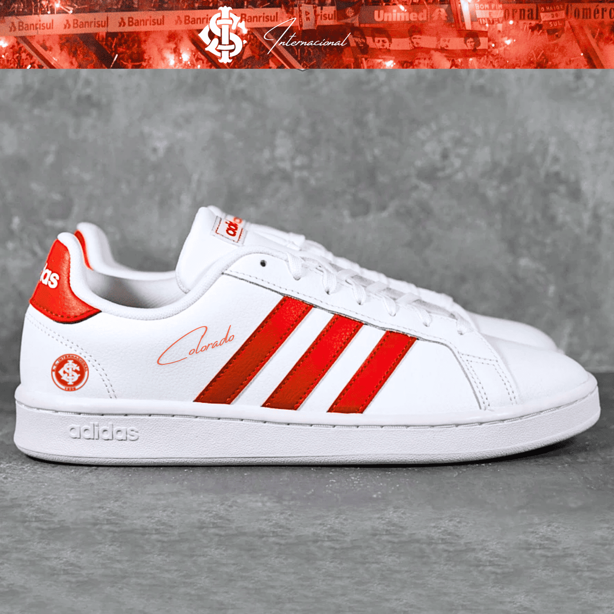 Exclusivo: Tênis Grand Court e VL Court 3.0 Signature Customizado do Inter Colorado + *BRINDE 1x Caneca Oficial* - EDIÇÃO LIMITADA