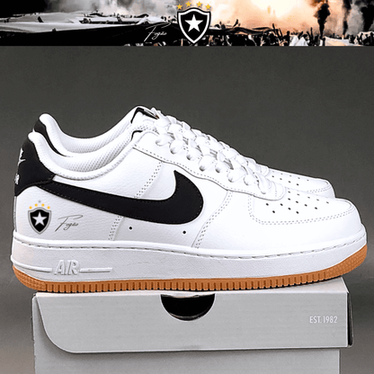 Exclusivo: Tênis Air Force White Black Obsidian Signature Customizado do Glorioso + *BRINDE 1x Caneca Oficial* - EDIÇÃO LIMITADA